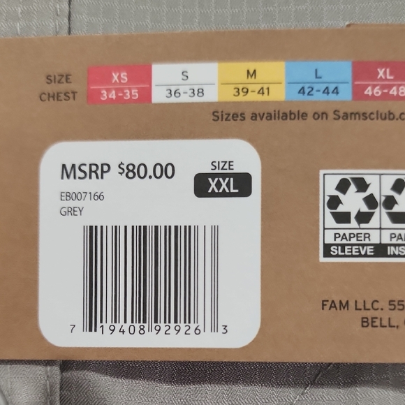 ☆☆HOST PIC ☆☆ Eddie Bauer Light Gray Woven Tech Shirt XXL NWT - Picture 4 of 6